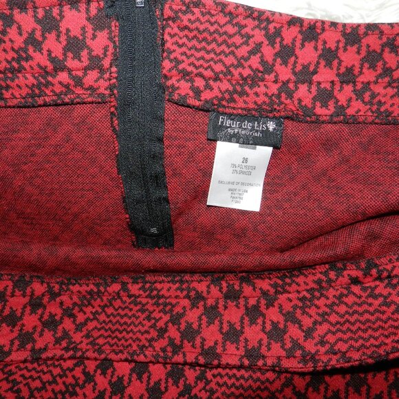 fleur de lis front zipper pockets skirts plus size 26 🆕SHIP FAST⌚ 📦🏃 - Picture 5 of 8